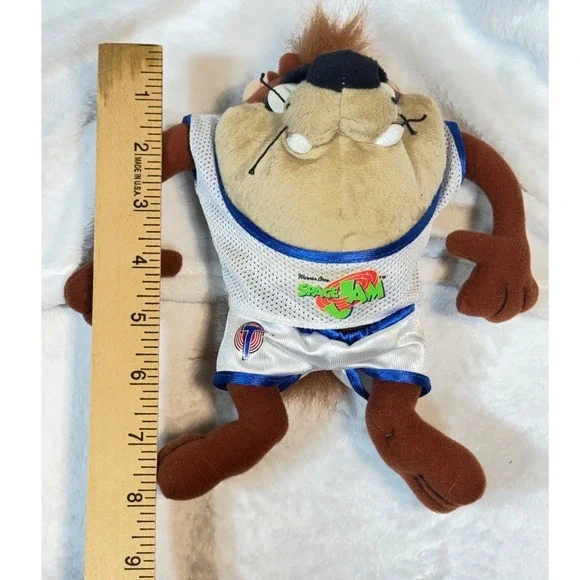 Vintage 1996 Space Jam Taz Plush 9" Tune Squad Warner Bros Toy - Picture 2 of 7